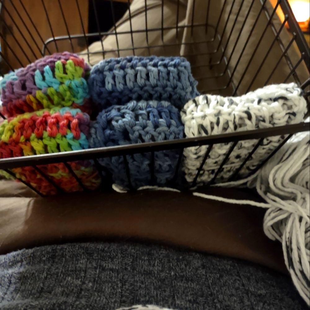 Crochet handmade dishcloths